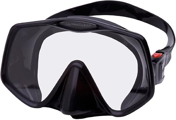 ATOMIC AQUATICS Frameless 2 Mask | Ideal for Scuba Diving and Snorkeling | Provides a Wide and Clear View | Comfortable, Soft face Seal | Includes Travel case