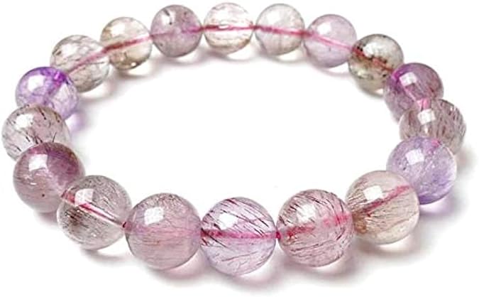 Jewelry Melody Stone Gemstone Bracelet Super Seven Crystal Bracelet Super 7 Crystal, Sacred Seven, Spiritual Stones,Super Seven Healing Quartz Stone