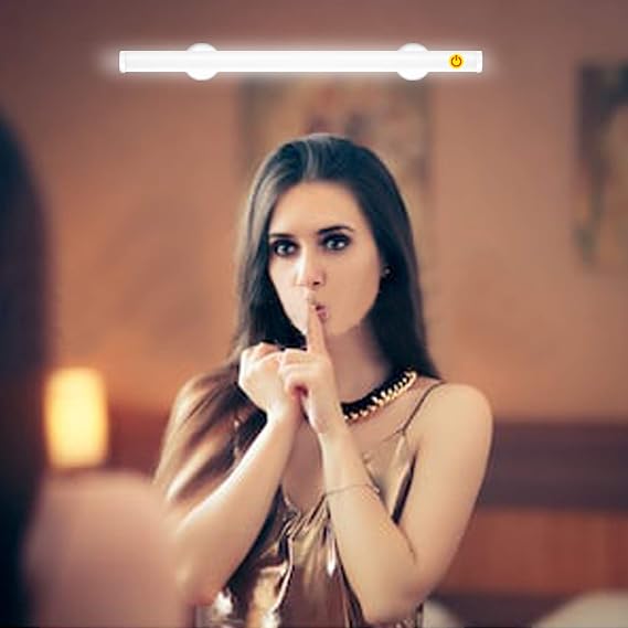 Portable LED Vanity Mirror Lights | Simulated Daylight | 4 Brightness Level Touch Control | Rechargeable,Cordless Makeup Lights