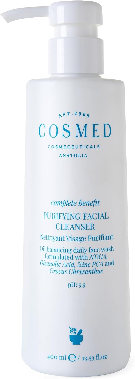 Cosmed Yağlı ve Akne Eğilimli Ciltlere Özel Arındırıcı Yüz Temizleme Jeli ph 5.5 400 ml