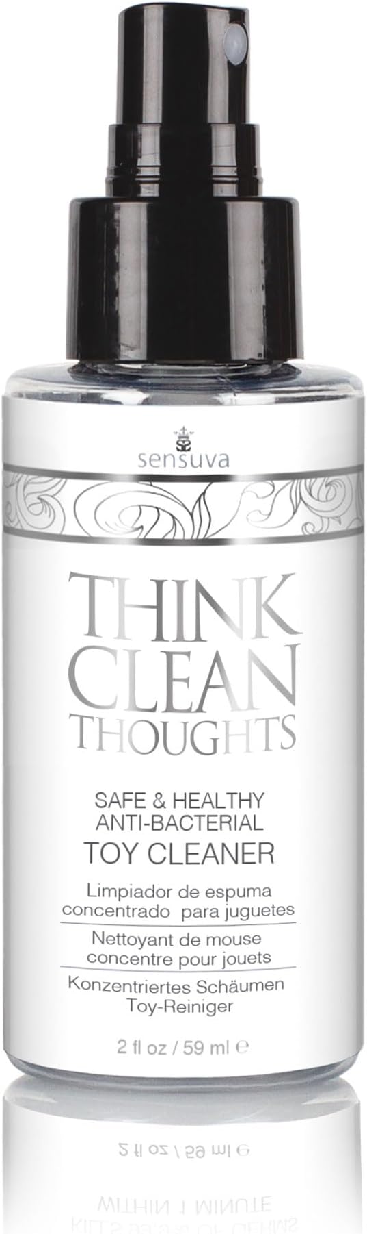 sensuva Think Clean Thoughts Toy Cleaner | 2 fl.oz. Mild Formula