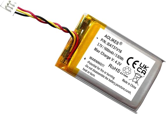 AOLIKES 1600mAh Battery Replacement for Logitech G PRO X/G Pro X 2 Headset,Compatible with Logitech Harmony Elite/Harmony Touch/Harmony 950 Remote Control, 533-000128 LN1505 Battery Pack