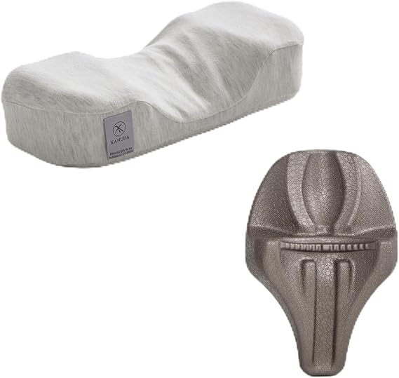 Kanuda Posture Correction Bundle - Head Nap & Mini Travel Pillow Oatmeal