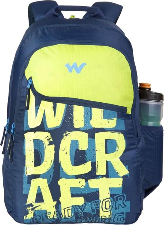 Wildcraft 35 Ltrs Casual Standard Backpack (11619-Blue), blue and yellow, Standard, Traditional Backpacks