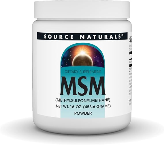 Source Naturals MSM, (Methylsulfonylmethane) - 16 Ounce Powder