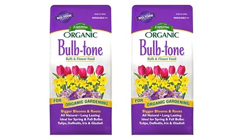 Espoma Organic Bulb-Tone 3-5-3 Natural & Organic Fertilizer and Plant Food for All Spring and Fall Bulbs. 4 lb. Bag. Use for Planting & Feeding to Promote Vibrant Blooms - Pack of 2