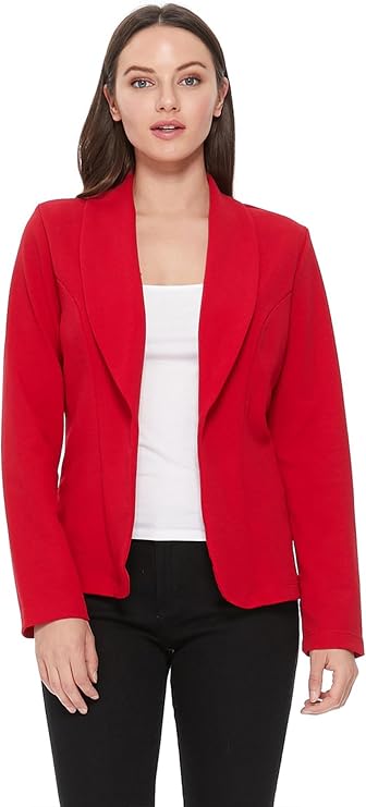 Women's Casual Long Sleeves Office Workwear Solid Blazer Jacket S-3XL