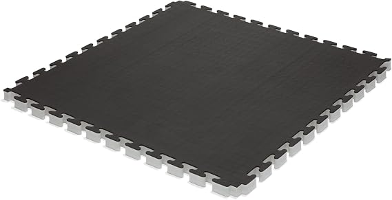 Outslayer Reversible 1" Thick Puzzle Mat for Martial Arts and Fitness - Black/Grey