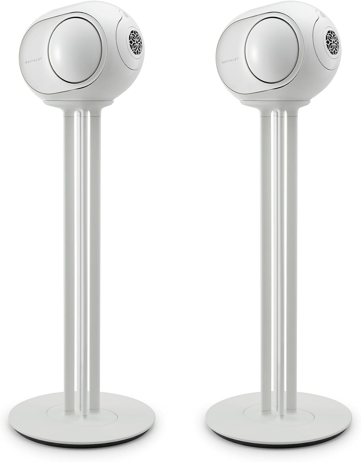 Devialet - Phantom I 98dB Stereo Pair with Tree Stand - High-Fidelity Wireless Speaker - Zero Distortion - Bluetooth Speaker - Loud Stereo Sound, Deep Bass