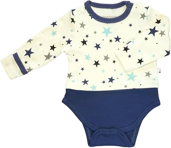 Long Sleeve Star Pattern Tee Bodysuit
