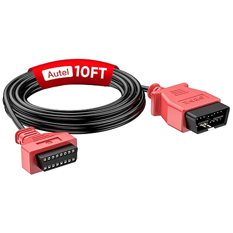 Autel OBD 2 Extension Cable, 10ft 3M, 16 Pin OBD II OBD2 Extension Cord | OBD2 Car Male to Female OBD2 Diagnostic Extender Adapter, for All OBDII Vehicles