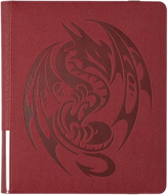 Arcane Tinmen Dragon Shield Card Binder Card Codex Portfolio 360: Blood Red - 360CT Card Games - Compatible with Pokemon, Yugioh, Magic The Gathering, MTG TCG OCG & Hockey Cards