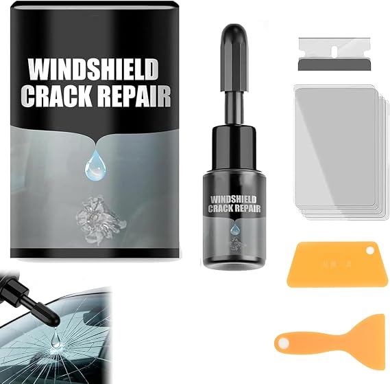 Crack Fix Pro Windshield Repair, Crack Fix Kit Windshield, Professional Windshield Crack Repair Kit Quick Fix for Auto, Glass, Chips and Cracks (1pcs)