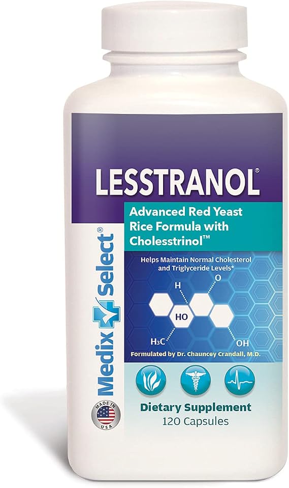 Lesstranol Advanced Red Yeast Rice Formula (30 Day Supply)