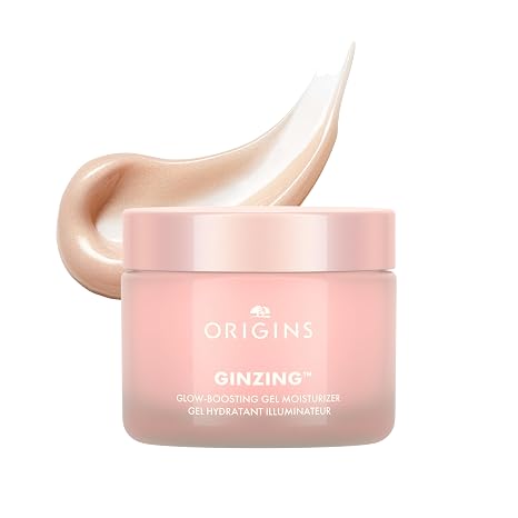Origins GinZing Glow-Boosting Gel Moisturizer | For a Bronze or Pearl Glow | With Hyaluronic Acid & Caffeine from Coffee Beans