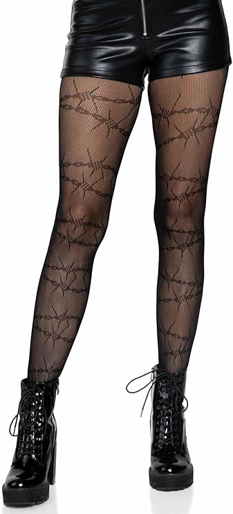 Leg Avenue Women's Dark Alternative Fishnet Tights