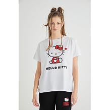 Lisanslı Baskılı Basic T-shirt Relaxed Pamuk