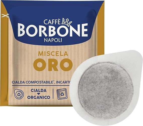 Caffe Borbone Espresso Pods, Miscela Oro Gold Blend, Dark Roast ESE Pods - 150 Count