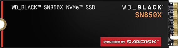 WD_BLACK SN850X NVMe SSD 2 TB dahili SSD (oyun belleği, PCIe Gen4 teknolojisi, okuma 7.300 MB/sn, yazma 6.600 MB/sn), siyah