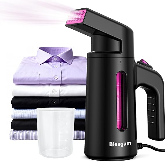 Travel Steamer for Clothes, Dual-Row Steam Handheld Clothes Steamer