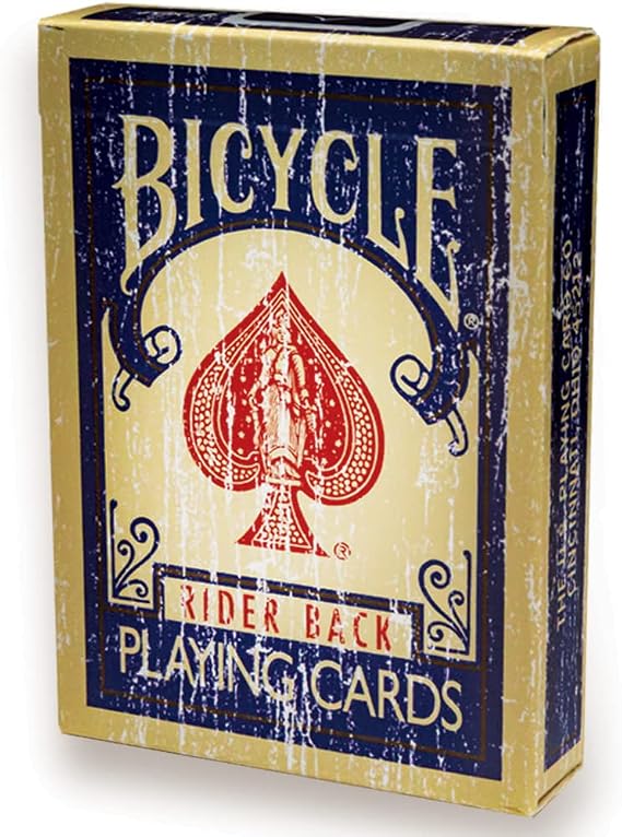 Magic Makers Faded Rider Back Blue Bicycle Deck