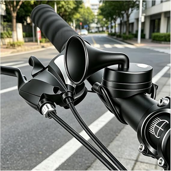 Electronic Bike Horn for Trek Madone SLR 9 Gen 8 2025-2026,120db Cycling Electric Bicycle Horn IPX4 Waterproof Lightweight USB Charging Elastic Installation