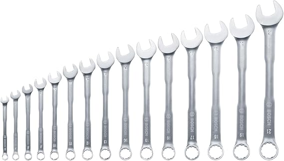 Bosch Açık Uçlu Kombine Anahtar Seti 15 Parça