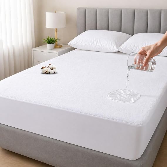 Vionel Home%100 Pamuk, Full Kenar Fitted Sıvı Geçirmez,Tek, Çift Kişilik Bebek Yatak Koruyucu Çarşaf Alez (140x200)