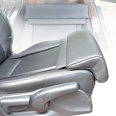 Car Seat Modification Leg Support Car Seat Extender Thigh Support Extension Leg Cushion Leather Leg Cushions Car Driver Seat Chair Leg Extenders,for Cars Buses Trains Offices,Black