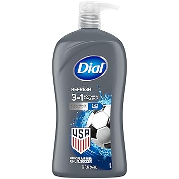Dial Men 3in1 Body, Hair and Face Wash, Hydro Fresh, 32 fl oz