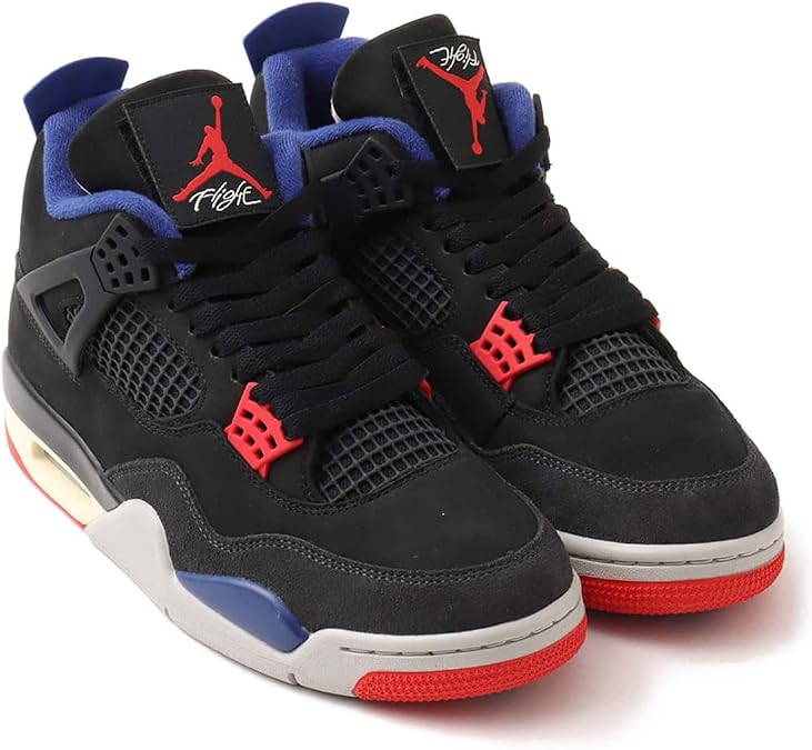 Nike Air Jordan 4 Retro Air Jordan 4 RETRO Rare Air Black/Deep Royal Blue/Dark Smoke Grey/Fire Red FV5029-003