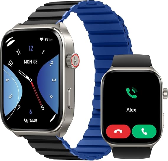 Smartwatch for Men Women(Answer/Make Call), Smart Watches Compatible with Android & iPhone, 2.01'' AMOLED Display Fitness Tracker Watch with Alexa, Heart Rate/Sleep/SpO2 Monitor, 3ATM Waterproof
