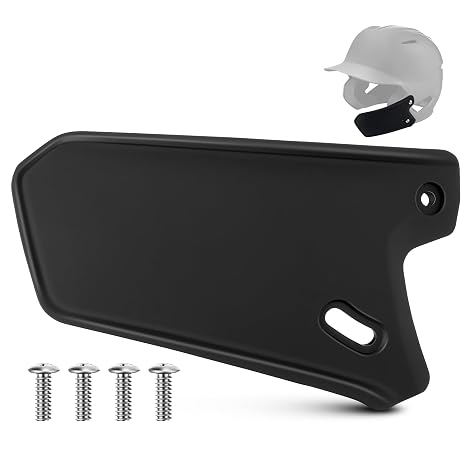 Feekoon Black Matte Batting Helmet Face Shield Compatible with EvoShield XVT Batting Helmet, Youth Baseball Helmets Jaw Guard for Face Jaw Protection, Moisture Wicking Padding, Right Handed Hitter