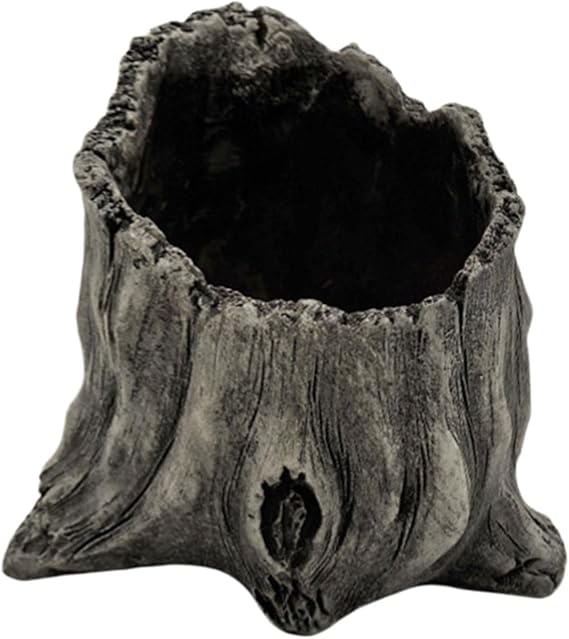 Artificial Driftwood Planter Sculpture Resin Succulents Flower Pots Imitation Wood Pile Porous Bonsais Tree Plant Pots