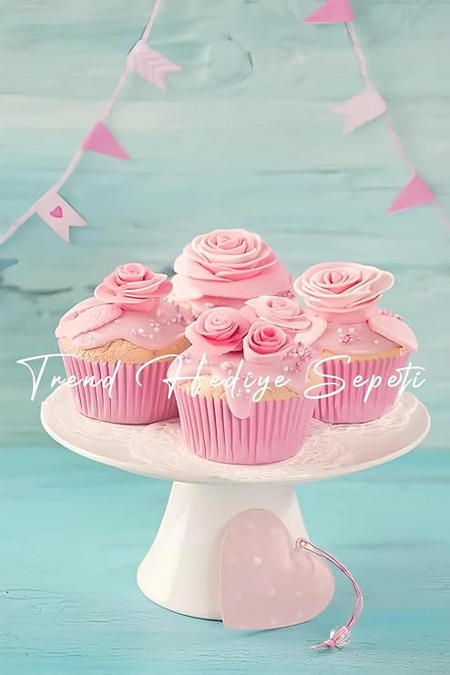Takribi 200 Adet Standart Boy Pembe Muffin Kek Kalıbı, Browine Kalıbı 40x30 Mm, Cupcake Kağıdı Doğum Günü Parti Dekorasyonu için