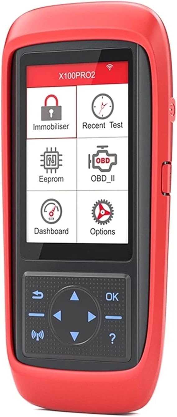 Car Diagnostic Tool OBD2 Automotive Scanner Key Programmer Code Reader Scanner Free Update Engine Code Reader Car Diagnostic Tool Car Code Scanner Color : Red, Size : One Size