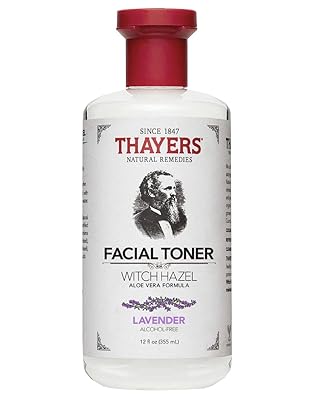 THAYERS Alcohol-Free, Hydrating Lavender Witch Hazel Facial Toner with Aloe Vera Formula, Vegan, Dermatologist Tested and Recommended, 12 Oz