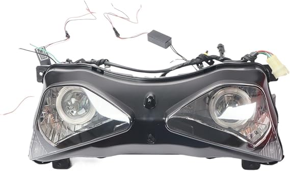 Motorcycle Front Light Assembly Compatible For Kawasaki ZX-6R ZX6R ZX6 ZX636 2003 2004 Motorcycle Headlight
