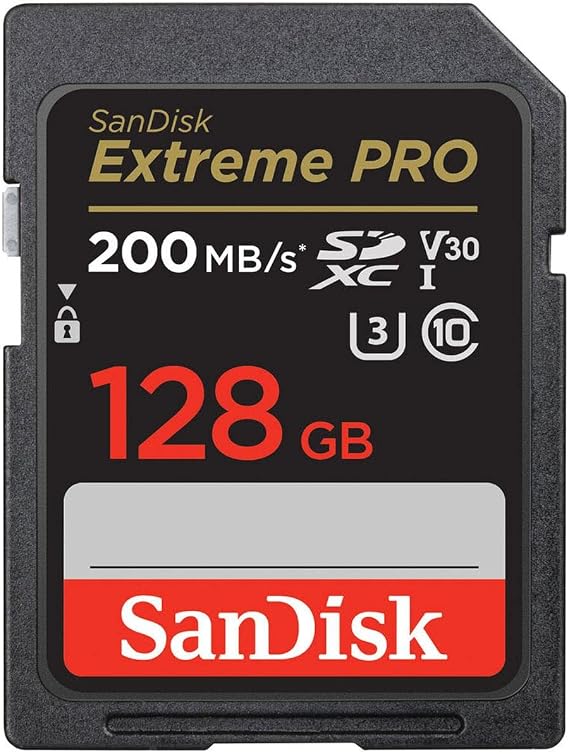 SanDisk SDSDXXD-128G-ANCIN 128gb Extreme Pro Sd Flsh 200/140mb/s Rw C10 Uhs | U3