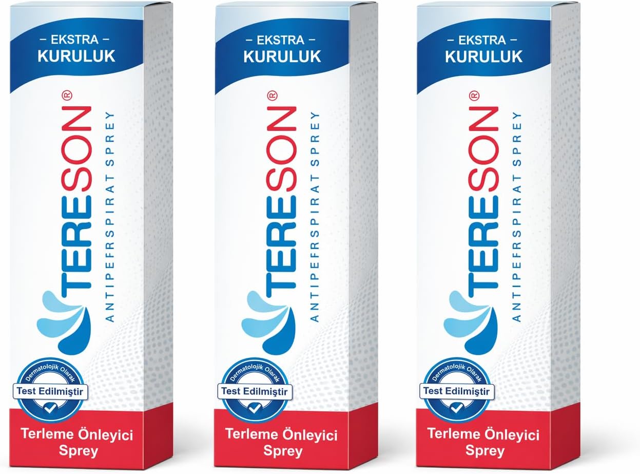 Tereson El,ayak, Koltuk Altı Terleme Önleyici Ve Ter Kokusuna Karşı Koruma Antiperspirant Sprey 3x50 ml
