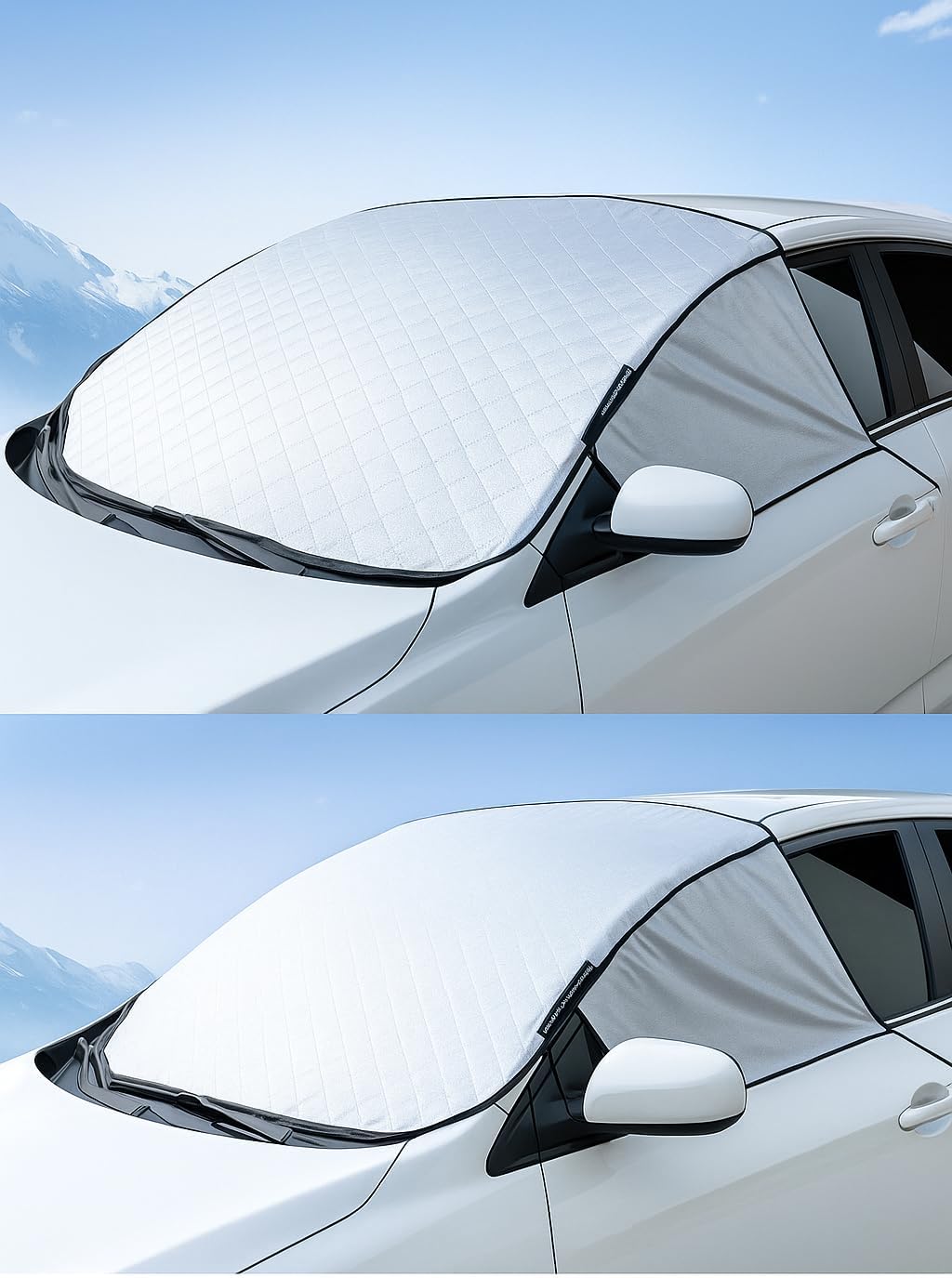 Vehicle Auto Car Tarpaulin Front And Side Glass Half Branda Sunscreen Cover Sunshade