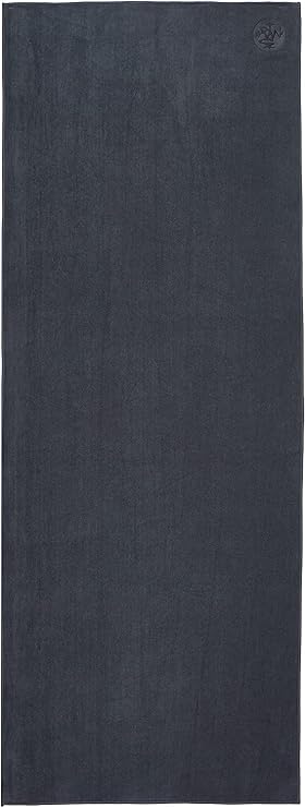 Manduka eQua Hot Yoga Mat Towel - Instant Moisture Activated Grip Ultra Soft Microfiber Quick Dry, Daily Use Ready Lightweight, Travel Friendly Mat Layer