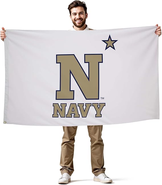 Navy Midshipmen Flag - NCAA Licensed - Nylon - 3' x 5'