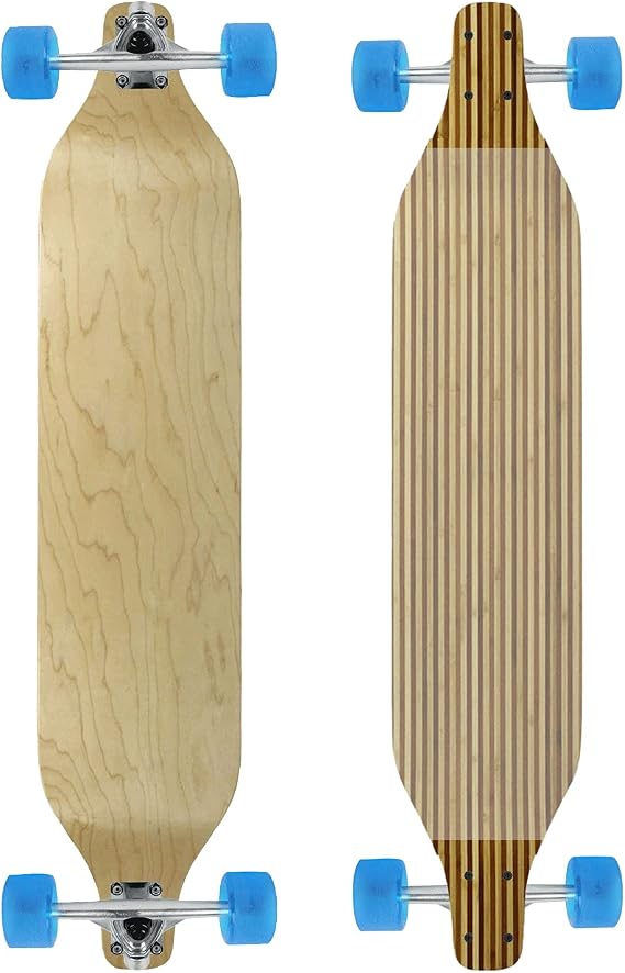 Moose Drop Down 8" x 40" Longboard Zebra Bamboo Complete