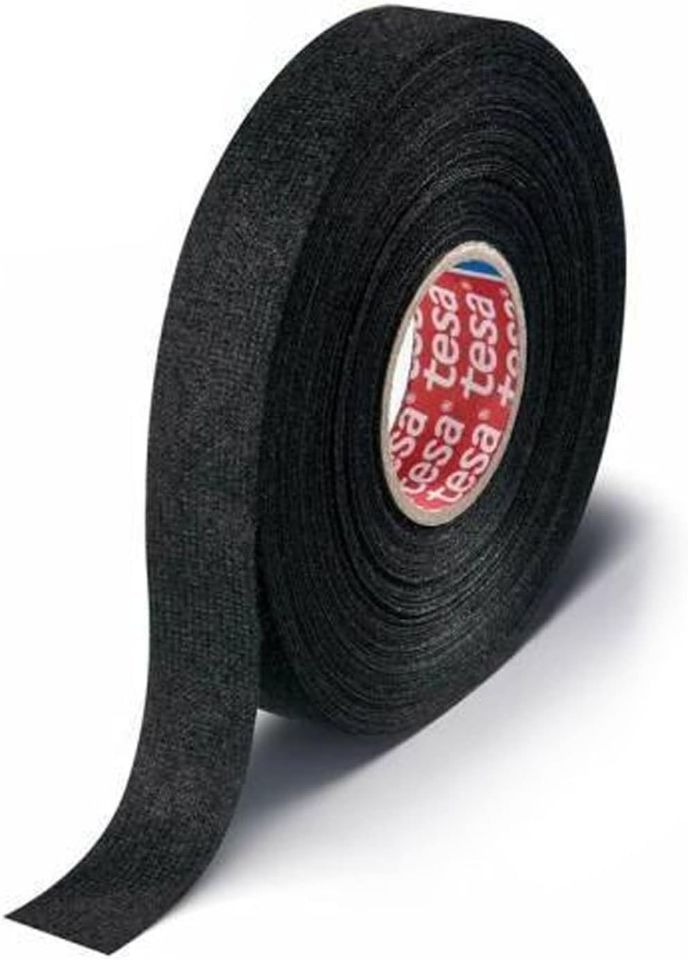 Almond10 Tesa Hairy Tape Polyester Cloth Cable Wrapping Tape 19mm x 15 Meters Black