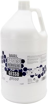 Liquitex BASICS Gesso Surface Prep Medium, 128oz Gallon