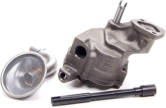 Melling Oil Pump, Wet Sump, Internal, High Volume, High Pressure, Drive Shaft/Pickup Included, compatible with Small Block Chevy, Kit