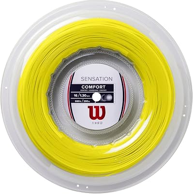 Wilson Sensation 16g Tennis String Reel, Yellow