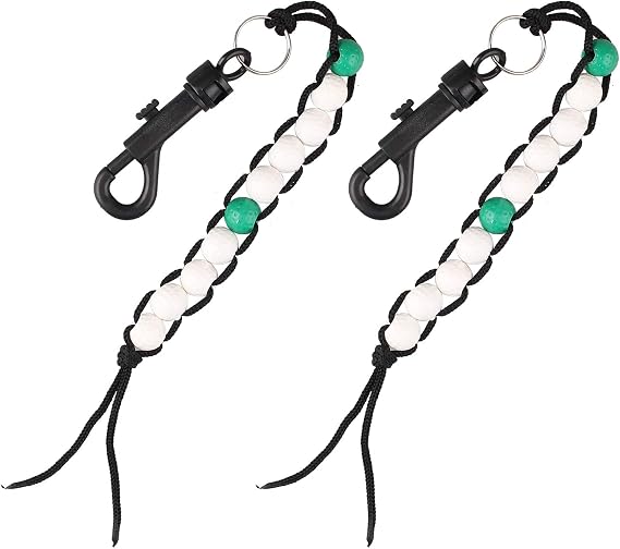 2PCS Golf Score Counter Stroke Bead Keeper Score Beads Bracelets with Clip
