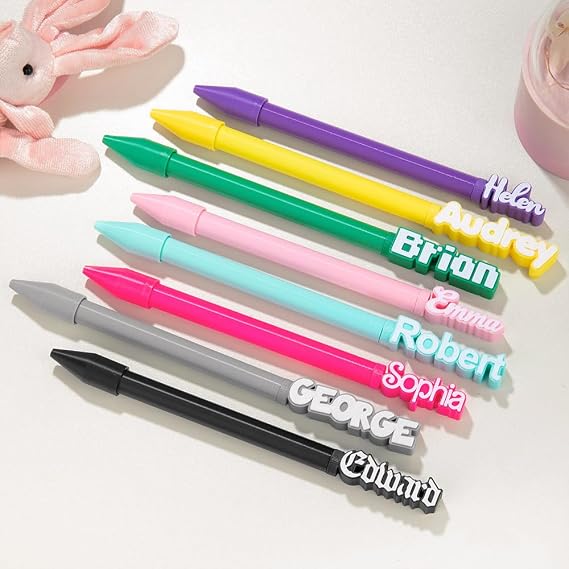 Personalized 3D Printing Pen Multi-Font 2 Pcs Name Pen Accessories - Gift for Students, Teachers, and Colleagues